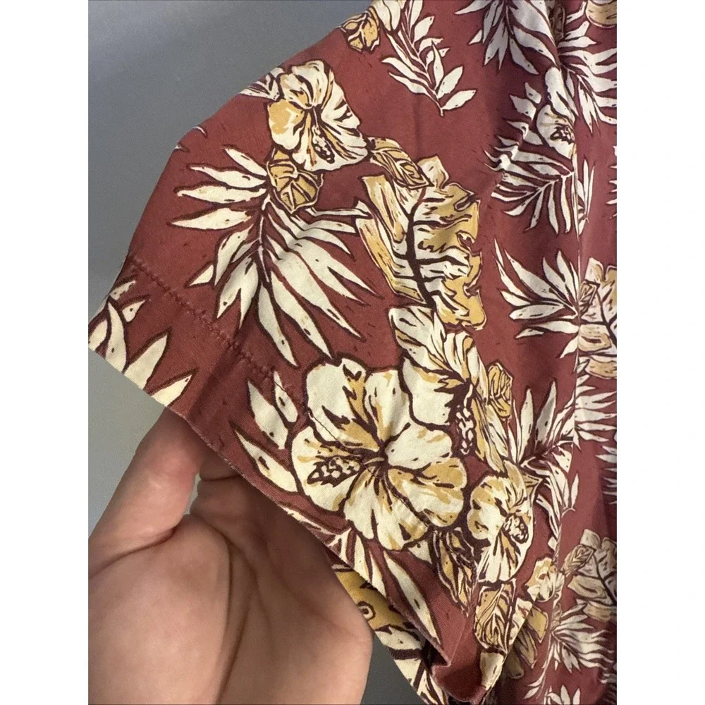 Vintage Cambridge Classic Hawaiian  Shirt Men's X Large Button Down Floral Beach